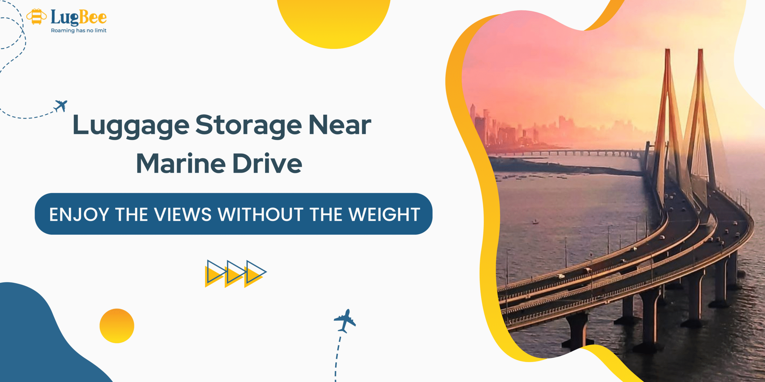 Explore Marine Drive Hands-Free with Secure Luggage Storage